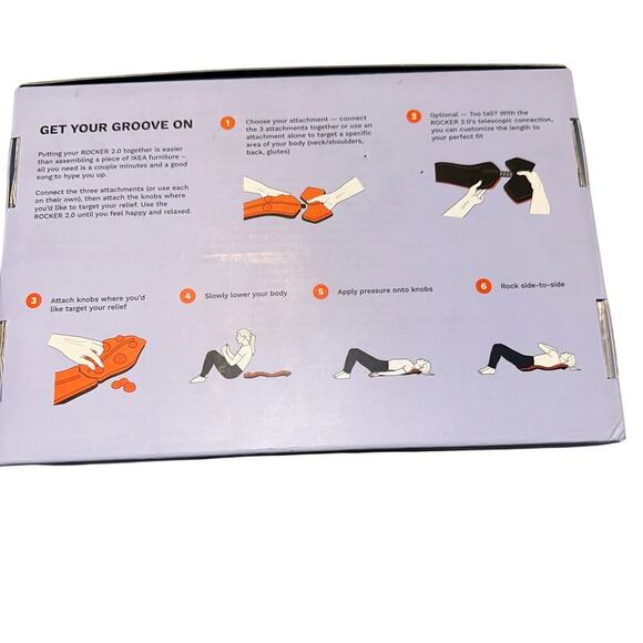 Trigger Point Rocker 2.0 Bottom Attachment & 6 Knobs Back Pain Muscles NEW - Picture 4 of 5